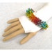Statement Beadwork Bracelet - Rainbow Beaded Bracelet for Spring