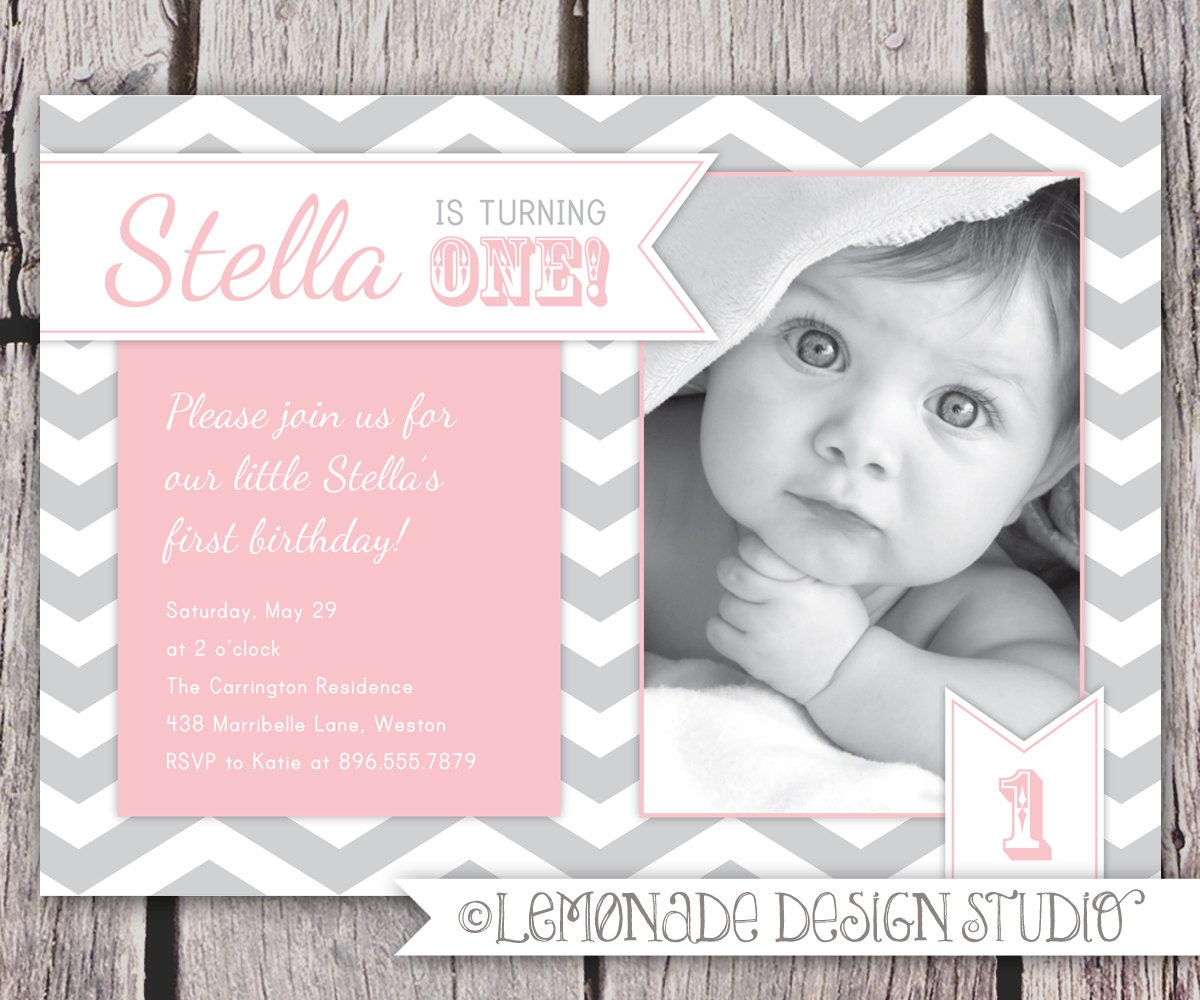 First Birthday Party Invitations 4