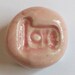 LOVE Magnet - Light Pink Art Glaze - Ceramic - Inspirational Art Piece