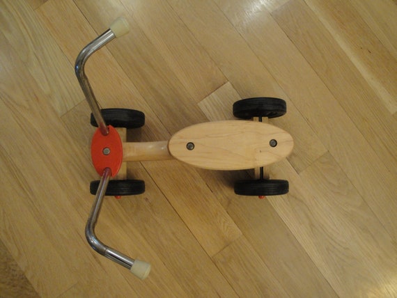 vintage radio flyer wooden scooter