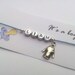 Custom It's a Boy Name Bracelet on waxed cotton cord