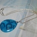 Natural Blue Agate Stone Necklace
