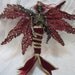 OOAK dead Skeleton Mermaid Fantasy fairy ornament miniature doll art Goth dollhouse wings queen princess