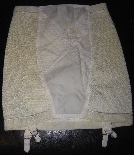 Items similar to Vintage Rubber Soft Skin Open Bottom GIrdle 4 Metal ...