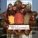 Pumpkin and Leaves Welcome Fall deco mesh Wreath