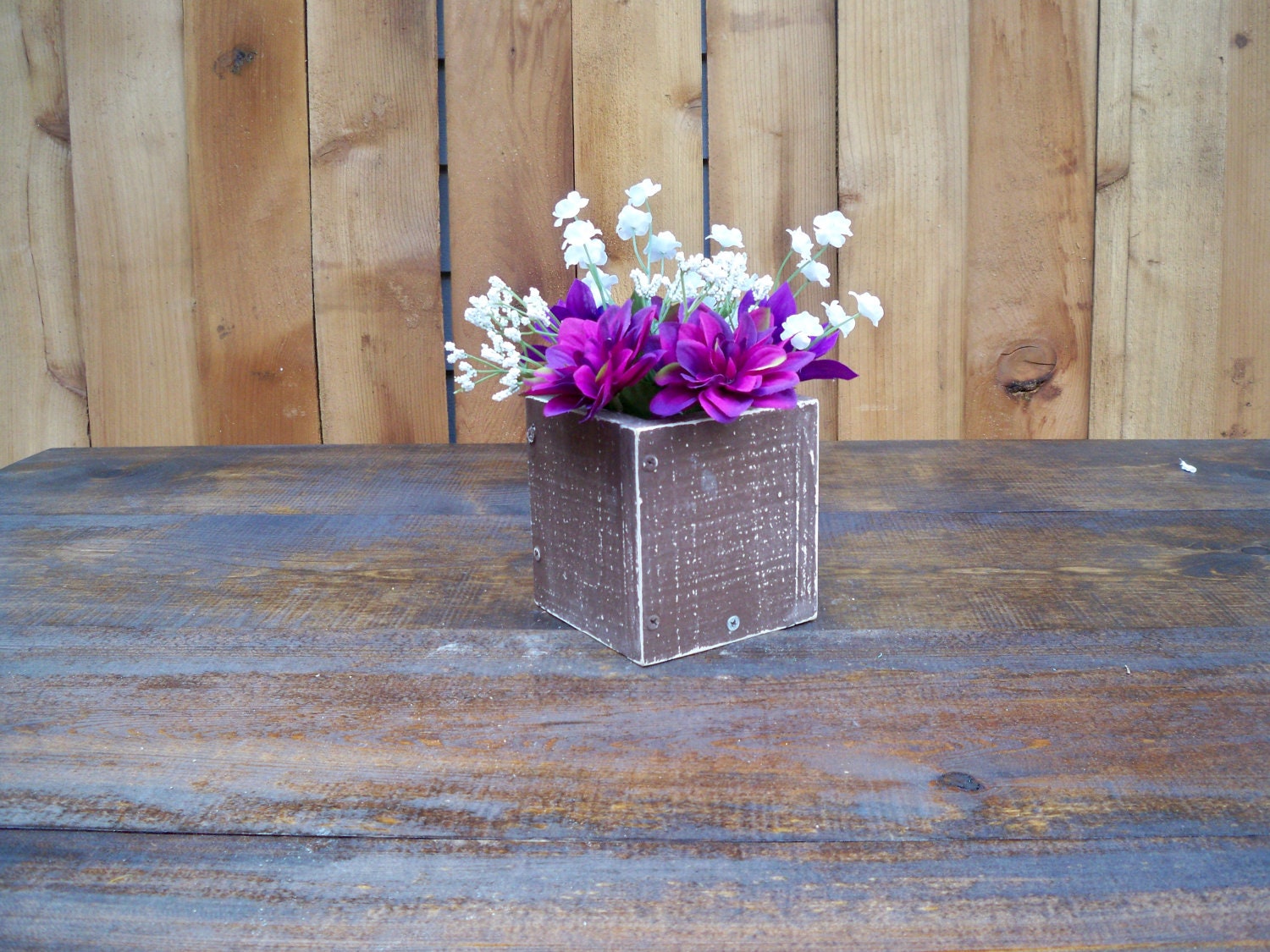 rustic centerpiece for kitchen table