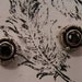 Vintage STerling Silver Garnet Stud Earrings