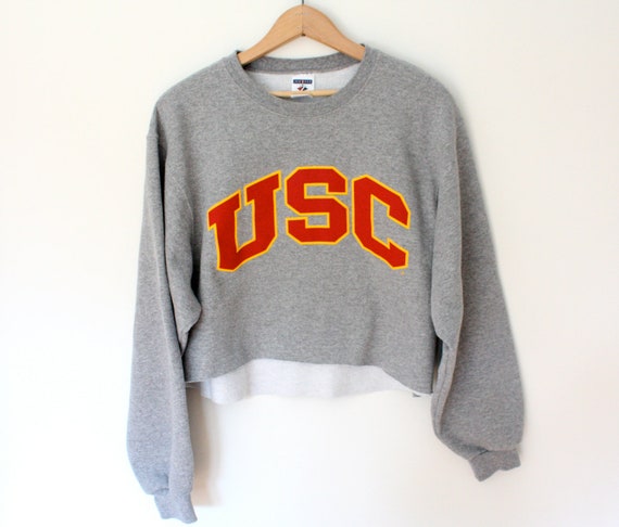 Vintage USC Cropped Sweatshirt