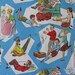 Vintage WHITMAN Festive JUVENILE Gift Wrap Wrapping Paper Teenagers 1950s