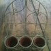 Vintage Wire Three Pot Planter