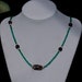 Dainty and Sparkling Green Onyx, Boulder and Crystal Opal, and Sterling Silver Necklace