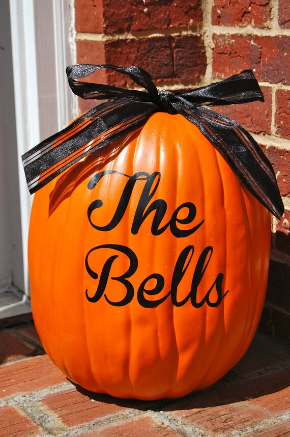 Large Personalized Pumpkin