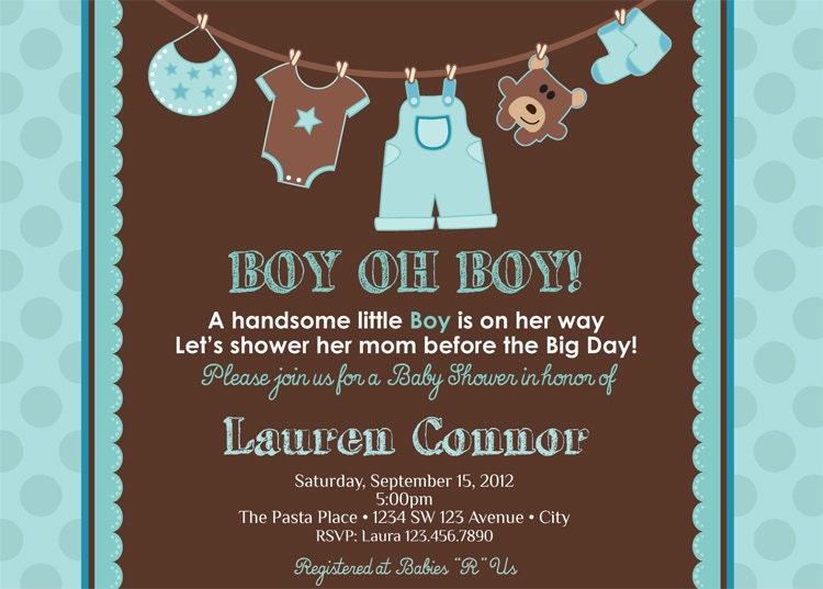 Baby Boy Baby Shower Invitations 10