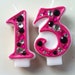 Birthday Candle - Blinged Out Number Candle - DOUBLE DIGIT - Rhinestone, glitter, blingy number candles.