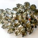 Verified Juliana Brooch Smoky Black Diamond Leaf Tiered Domed Vintage DeLizza and Elster High Fashion Collectable Jewelry