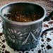 SALE - Van Bergh Floral silver plate cup - made in the USA