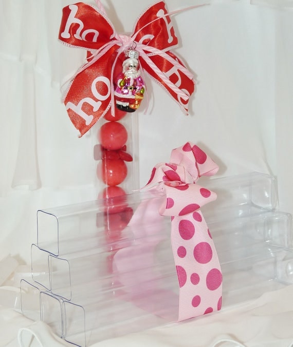 Square CLEAR PlASTIC TUBES CaNdY CLEAR PlaStiC FaVor Tubes