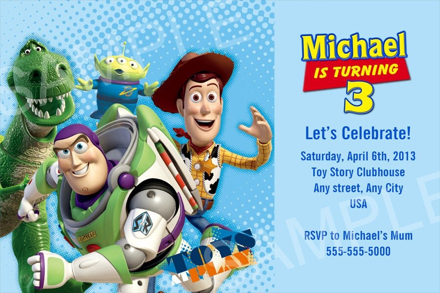 Toy Story Printable Invitations 2