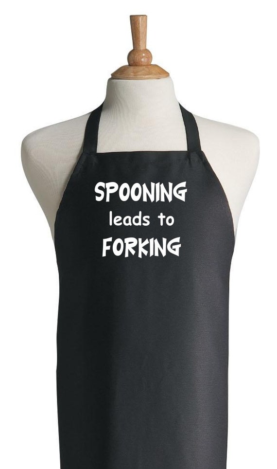 Spooning Leads To Forking Sexy Aprons Cooking by CoolAprons