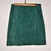 Wickedly gypsy Cool Green leather suede skirt.