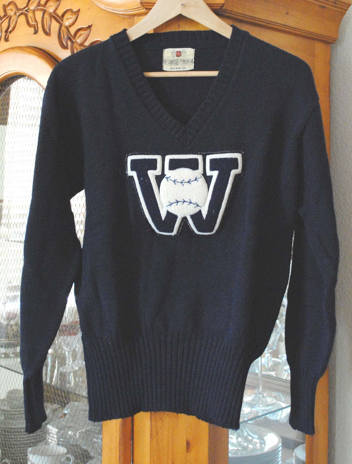 Vintage Standard Pennant Company College Baseball Sweater