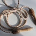Vintage Red & White Skipping Jump Rope wih Wooden Handles