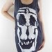 Salvador Dali Shirt -- Salvador Dali T-Shirt Skull Shirt Women Tank Top Unisex Shirt Tunic Sleeveless Singlet Women Shirt Black Shirt Size M