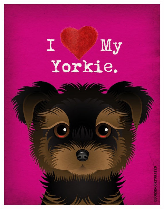 I Love My Yorkie I Heart My Yorkie I Love My Dog I Heart