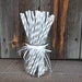 Light Gray Striped Straws with FREE Printable Straw Flags