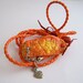 Bracelet, strap, ceramic clay, chain, leather, pendant, heart, RESERVATION