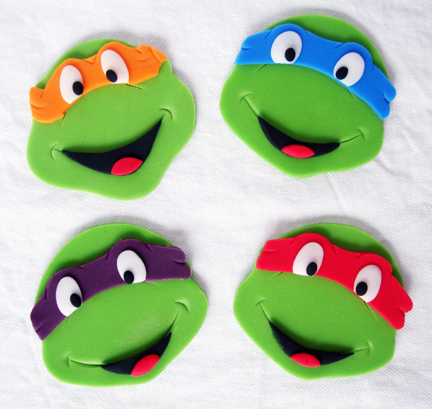 Set of 12 Teenage Mutant Ninja Turtle TMNT Fondant Edible