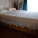 20% SALE Vintage French Crocheted Cotton Queen Sized Bedspread