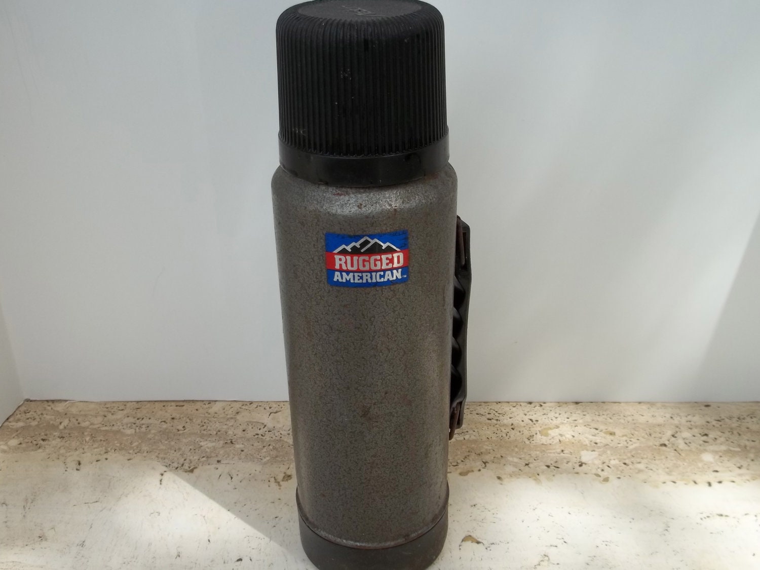 Vintage Aladdin Steel Thermos Bottle Rugged American