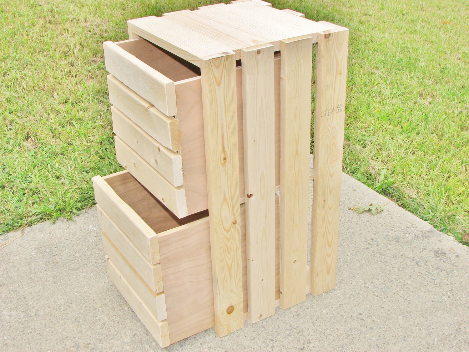 Wood Crate Rustic Drawer Almost any Color you want