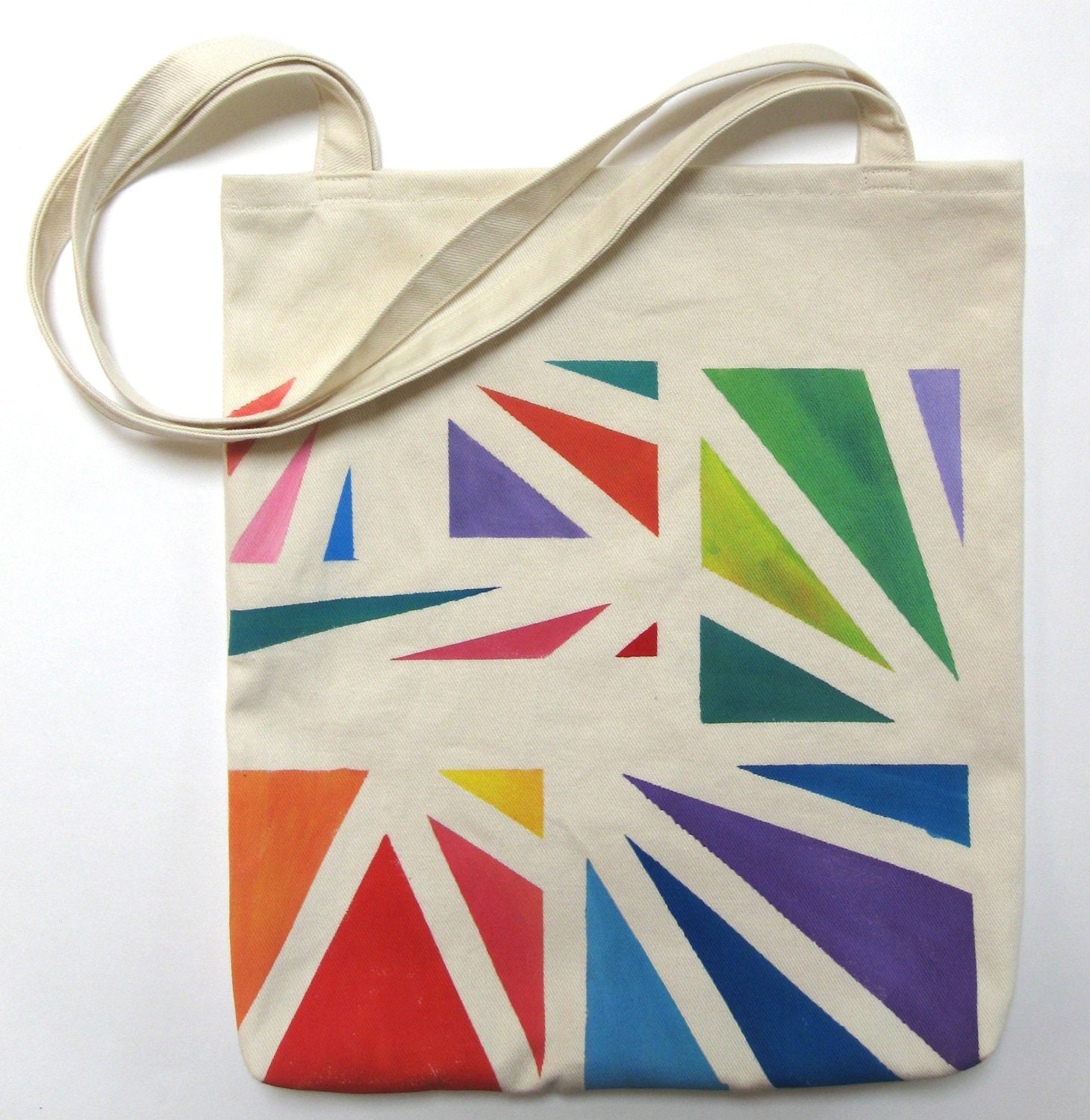 Hand Painted Tote Bag Eco Friendly / Reusable Shopping Bag