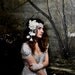 Starlight - Floral beaded bridal bandeaux headband - Fascinator