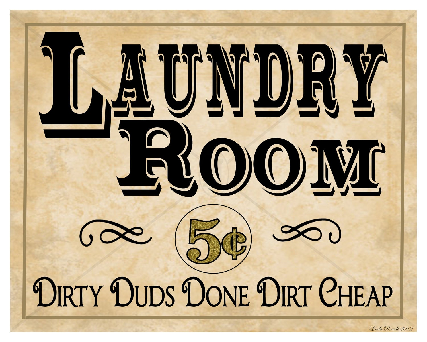 Laundry Room Sign Instant Download