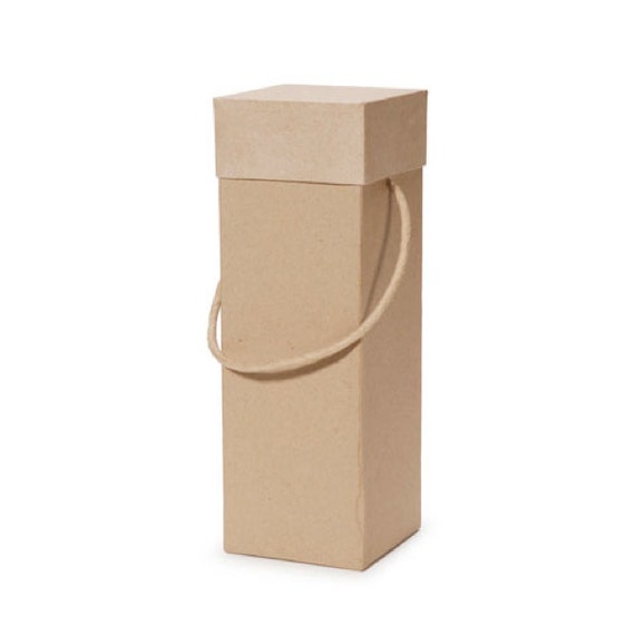 Paper Mache Wine Box - Party Favor or Holiday Gift Box - Craft and Party Supplies Il_570xn
