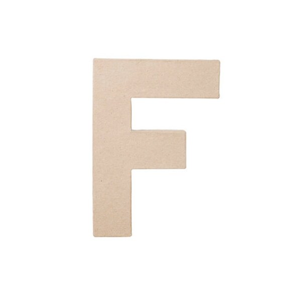 8 Inch Paper Mache Letter F - Craft and Party Supplies Il_570xn