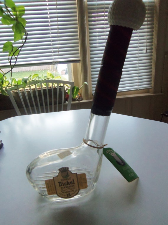 Vintage Dickel Golf Club Decanter 1965