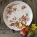 Vintage Platter, Nasco China Fruit Arbor Chop Plate, Fruit Leaf Brown Red Green Yellow Serving Plate, Autumn Tableware, Thanksgiving Decor