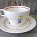 RESERVED For ANNIE - Vintage Cup and Saucer, American Limoges Triumph Posey Shop, Art Deco, Retro