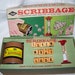 Scribbage Game 1963 Vintage Board Game