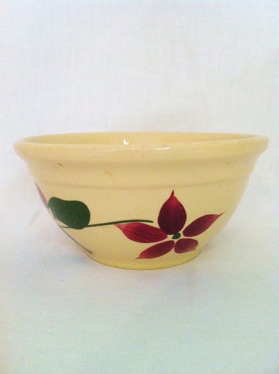 Vintage 1950s handpainted Starflower Watt Oven Ware USA