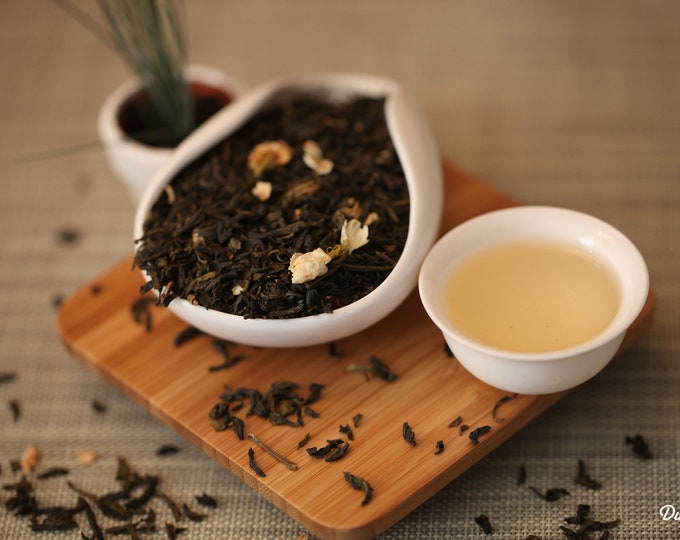 Green Loose Tea - Jasmine Green Loose Leaf Tea Premium Level NET