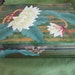 Vintage Large Lacquered Flower Jewelry Box Lovely