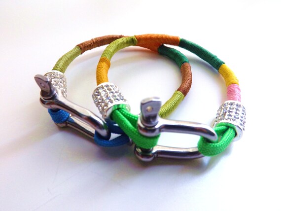 Items similar to Colorful Wrap Paracord Bracelet on Etsy