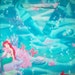 Little Mermaid scrub top, size M