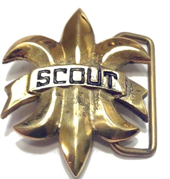 Vintage Scout Belt Buckle Boy Scout Badge Cool Gift