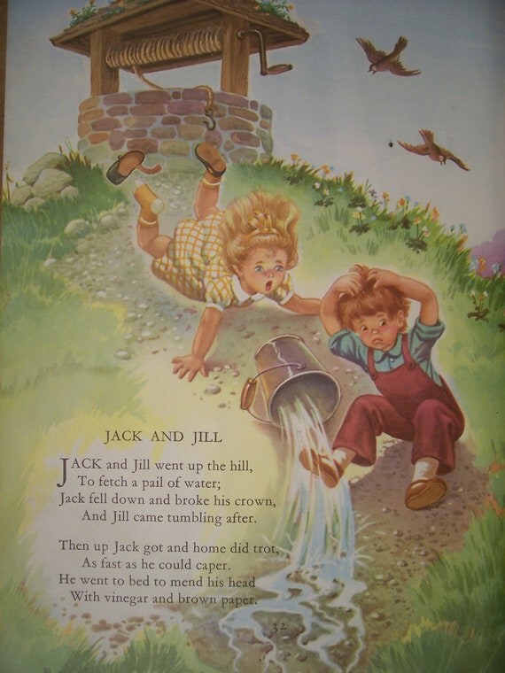 Jack And Jill / Childrens Poems & Illustrations / BUY 3 GET 1